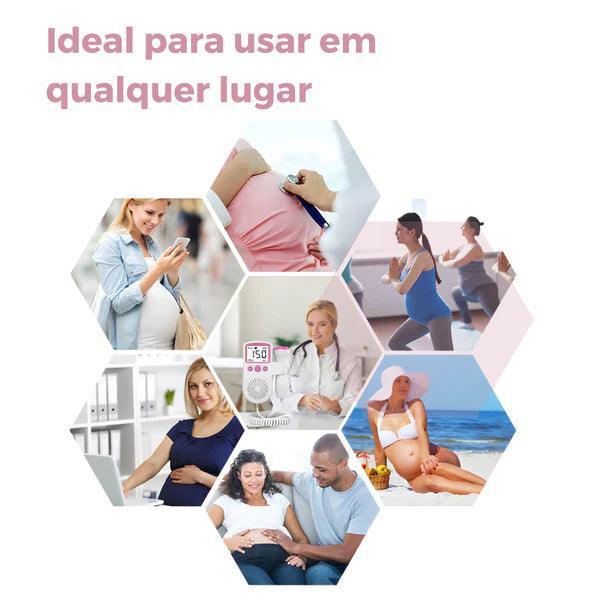Monitor de frequência cardíaca portátil - Doppler Fetal - Llys Store