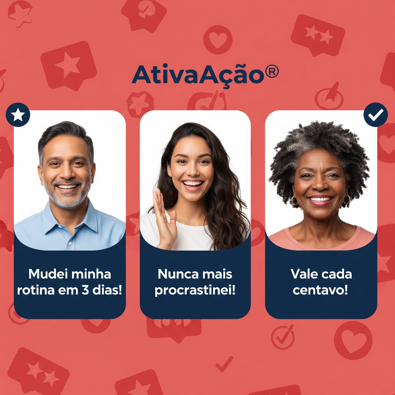 AtivaAção® | Pare de Procrastinar, Comece a Viver Agora (+ Bônus Exclusivo)