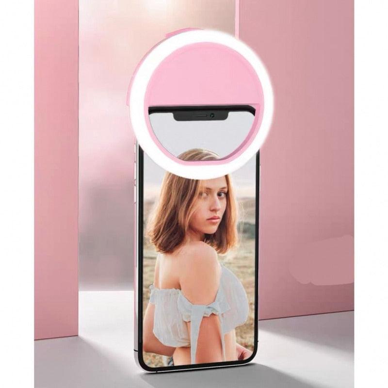 Anel de luz flash para celular - Llys Store